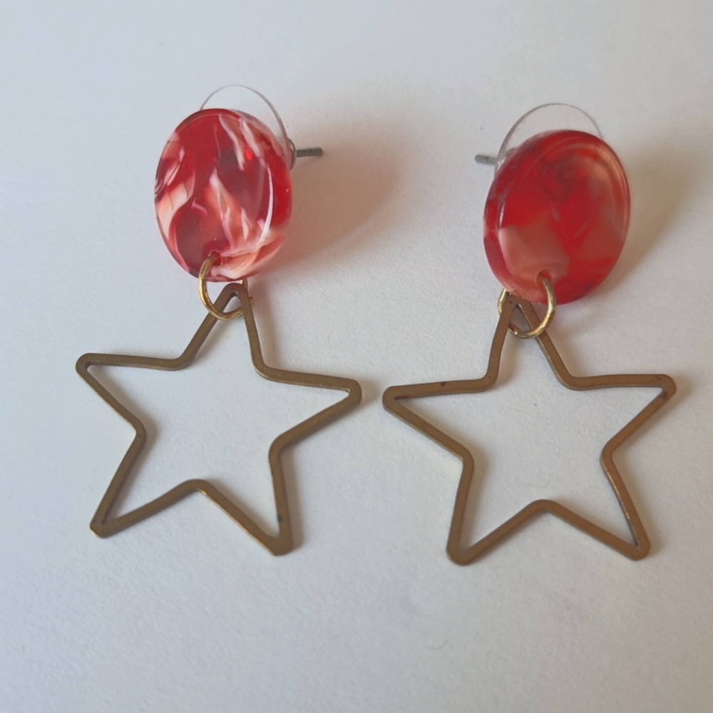 Star Dangle Earrings
